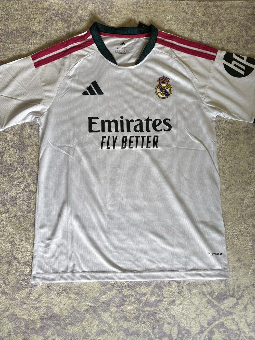 adidas Real Madrid 26/27 home Jersey - White with Pink Stripes